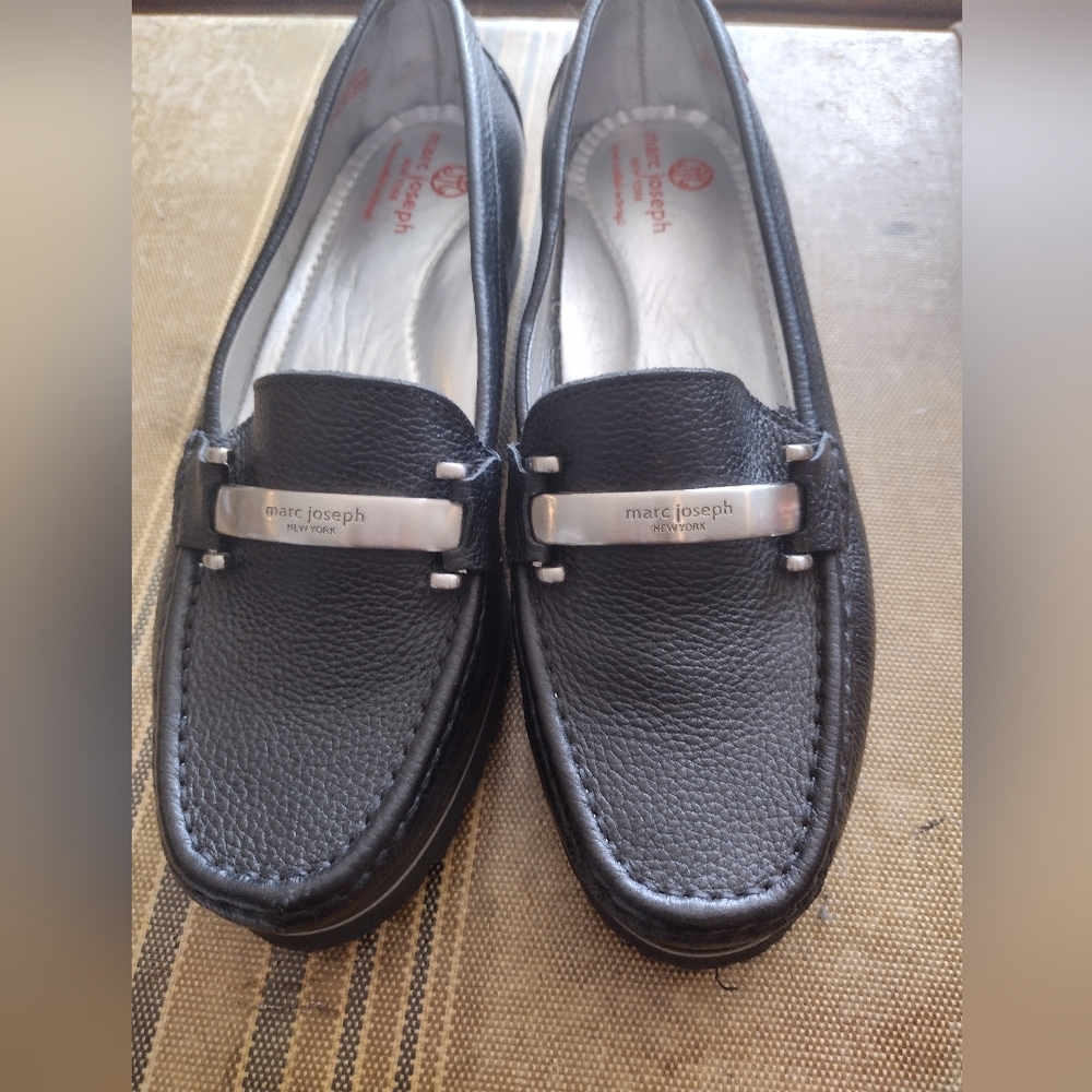 Marc Joseph Chelsea Pebbled Leather Loafers New Sz 8